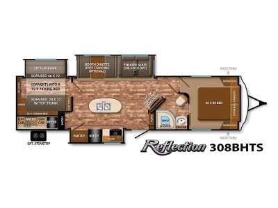 2016 Grand Design Reflection Travel Trailer 308BHTS